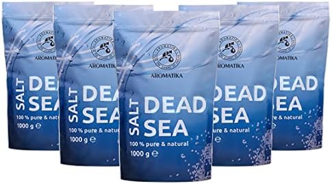 Sel de la Mer Morte 5kg – 100% Pur et Naturel – Sels de Mer Morte 5000g – Soin du Corps – Bienfaits pour un Bon Sommeil – Beauté – Bain – Soin du Corps – Détente – Spa