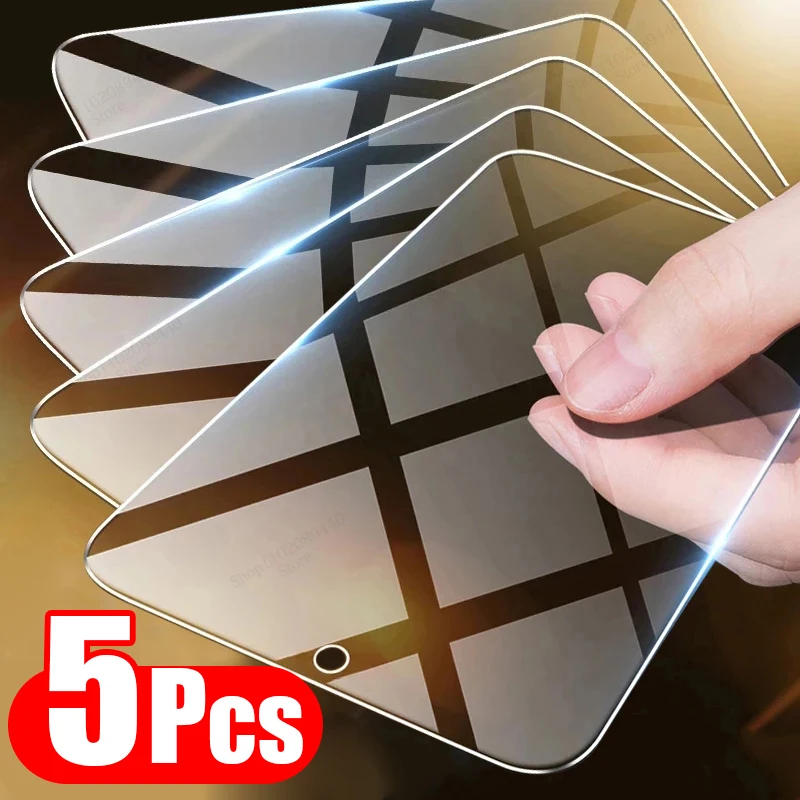 5PCS Tempered Glass For Xiaomi Redmi 12 A1 A2 Plus 10C 12C 10 5G 10A 10X 10 9T 9C 9A 9 8 Screen Protector Redmi K60 K50 K40 Pro