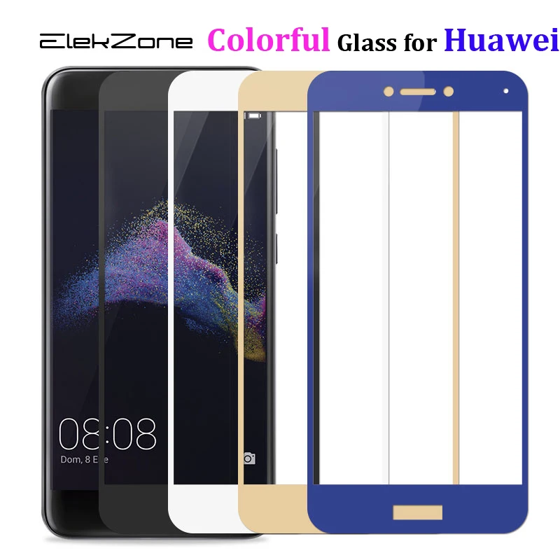 9H Screen Protector Tempered Glass For Huawei P8 Lite 2017 Full Cover Protective Glass Film For Huawei Honor 8 Pro 9 Lite V9 V10