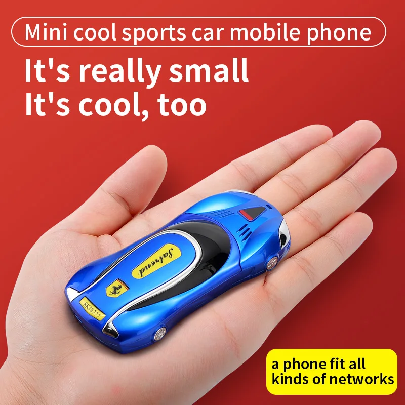 Car Model Mini Mobile Phone F1 V7 Support Vibration No Games GSM 2G Network Children Student Pocket Cellphone