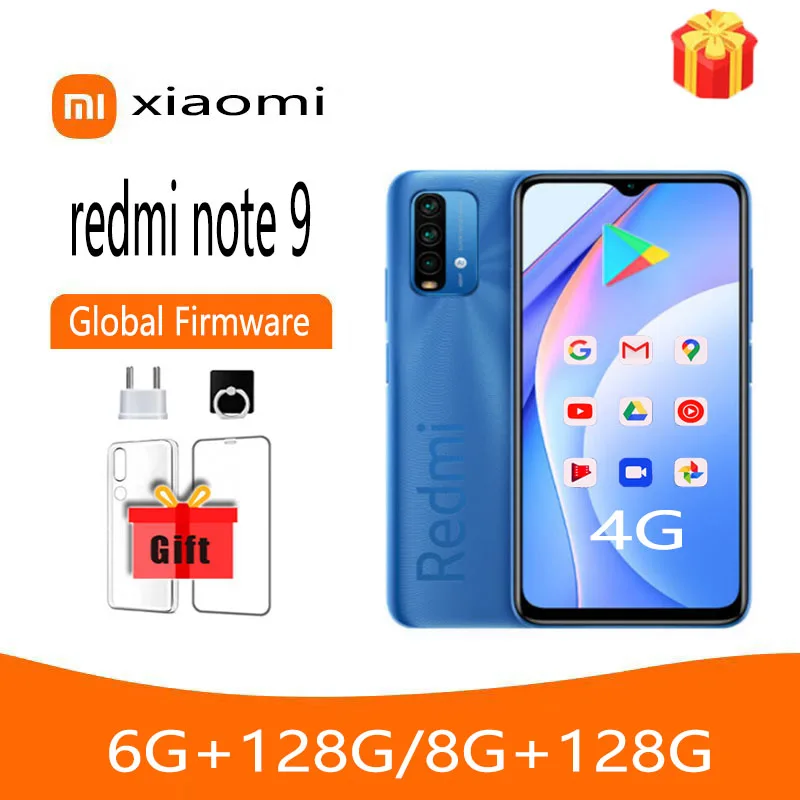 Cellphone Original Xiaomi Redmi Note 9 4G /Redmi 9T Smartphone ,Global ROM Version Mobile Phone Helio G85 Octa Core 6000mAh