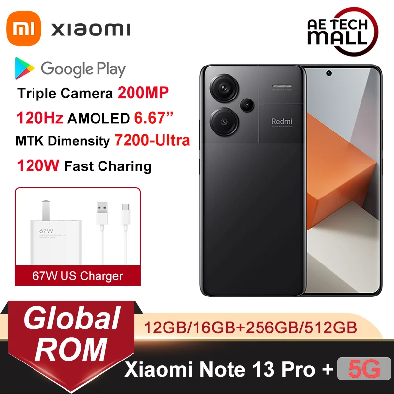 Chinese New Xiaomi Redmi Note 13 PRO+ Plus 5G Smartphone 6.67\