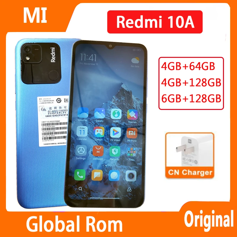 [Clearance Price] Global ROM Xiaomi Redmi 10A Smartphone MTK Helio G25 Processor 5000mAh Big Battery Google Play