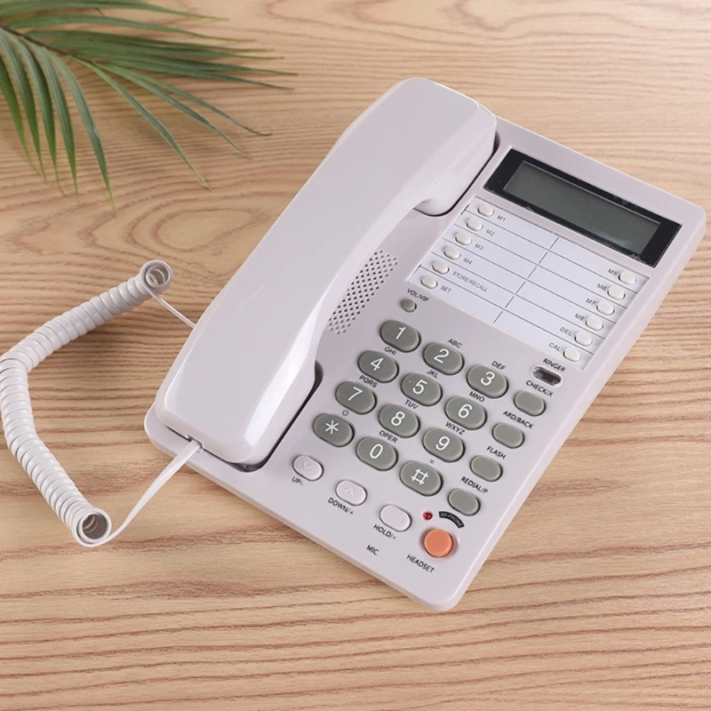 Convenient Desktop Phone with Large Buttons and CallerID Last Number Redial Display Essential for Home Office or Hotel 896C