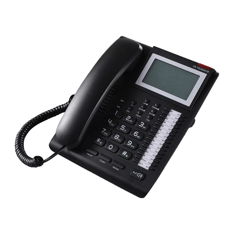 Corded Landline Telephone with Caller Identity and Large Display Convenient Communication Solution for Home and Office P9JB