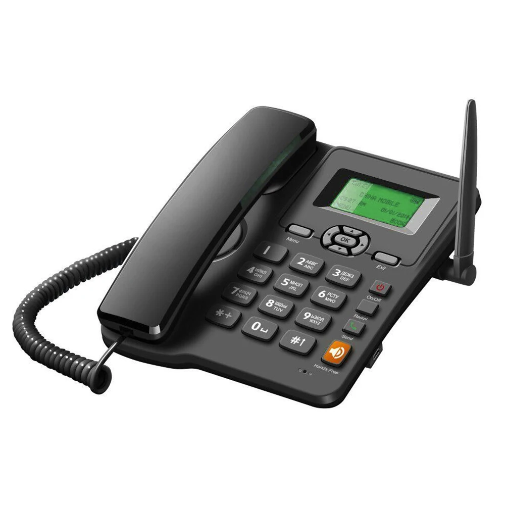 Cordless Phone Desktop Telephone Support GSM 850/900/1800/1900MHZ Dual SIM Card 2G Fixed Wireless Phone for House Call Center