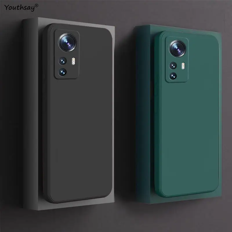 For Xiaomi 12T Pro Case Xiaomi 12T 12 13 13T Pro 12 Lite Cover Funda Coque Soft Original Liquid Silicone Case Xiaomi 12T Pro