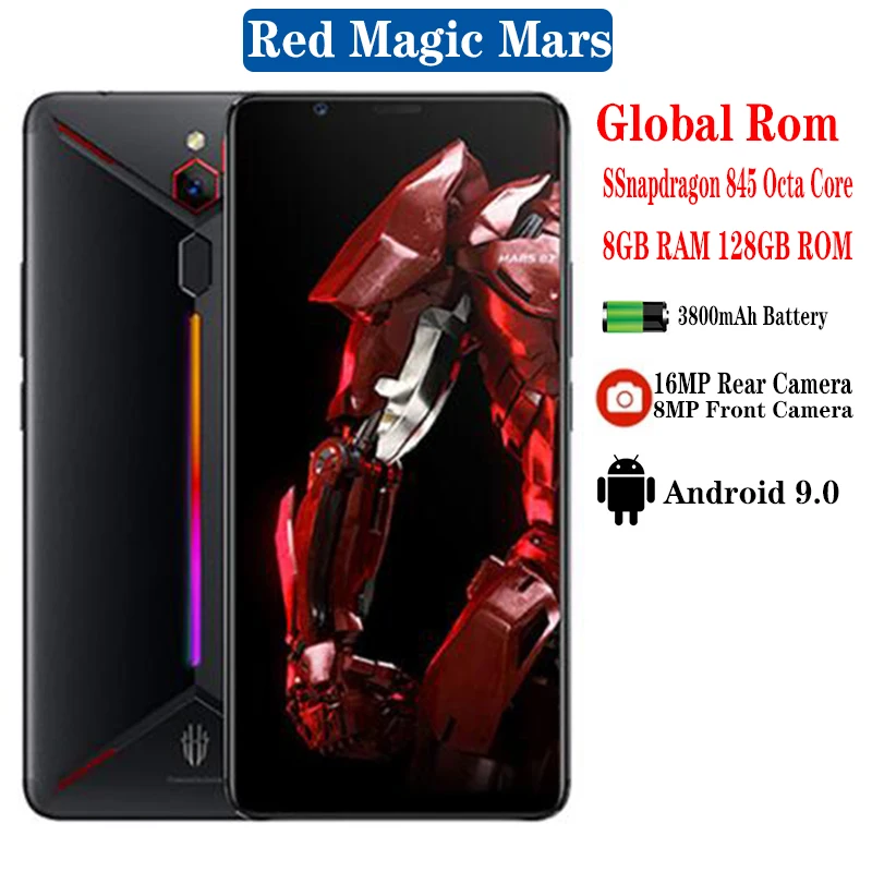 Global ROM ZTE Nubia Red Magic Mars Game Phone SmartPhone 6.0\