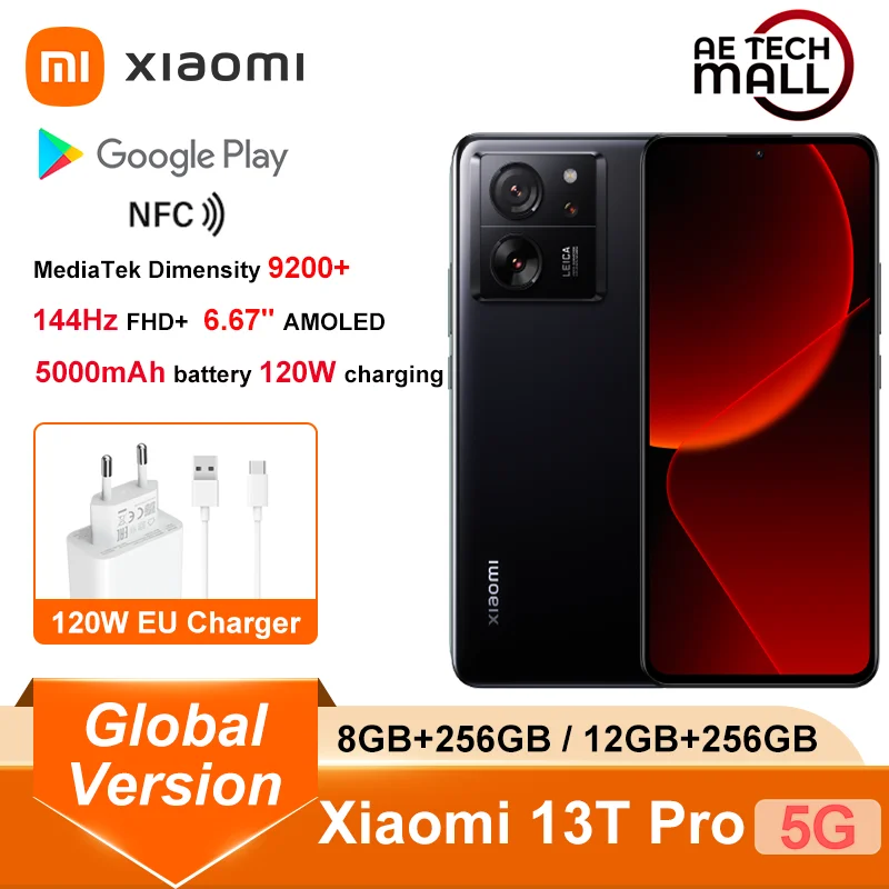 Global Version Xiaomi 13T Pro 5G  MediaTek Dimensity 9200+  6.67\