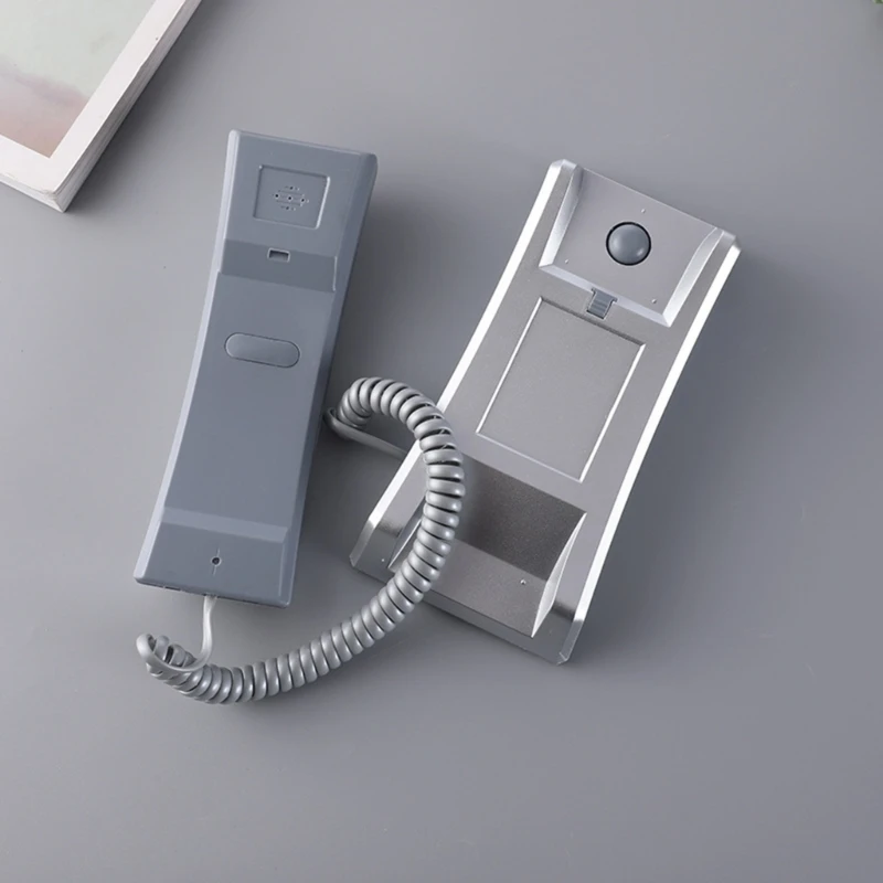 Landline Telephone Corded Phone Wall Mountable Telephone Mini Size Landline Phone Small Line Powered Telephone for Hotel 896C