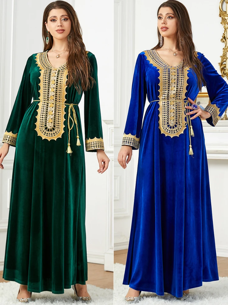 Morocco-Party-Dress-for-Women-Abaya-Autumn-Winter-Thicken-Velvet-Dresses-Lace-up-Elegant-Maxi-Vestidos.jpg