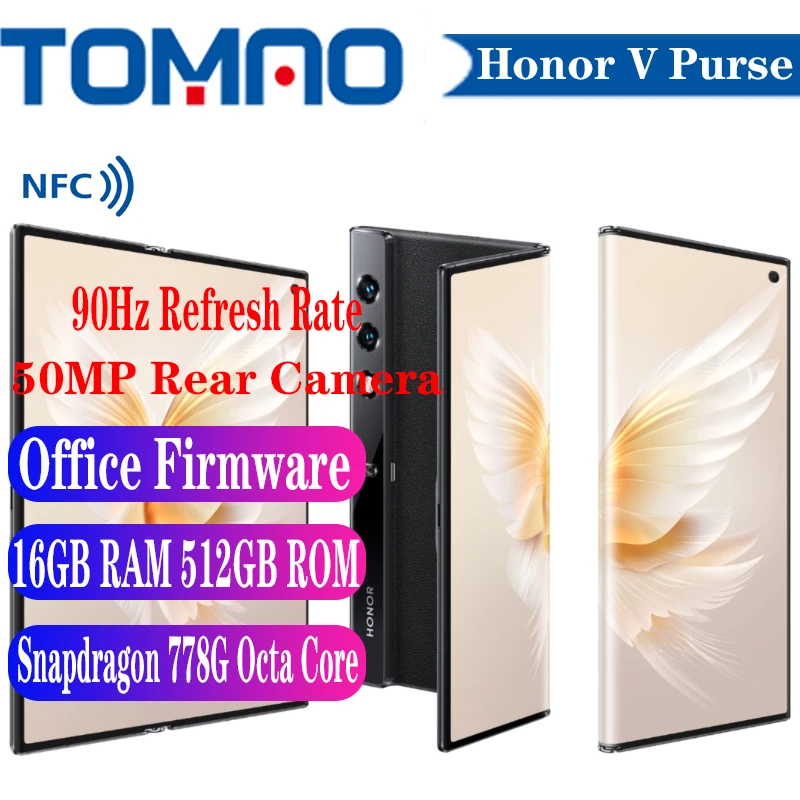 New Original Honor V Purse 5G Folded Screen SmartPhone 7.71\