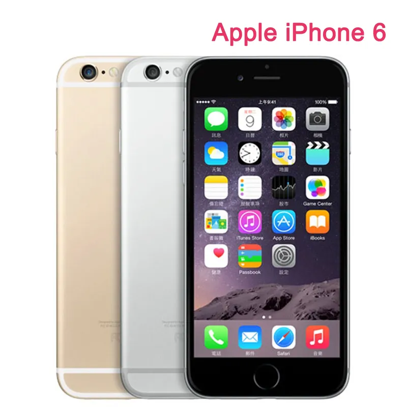 Original Apple iPhone 6 Unlocked Dual Core 4.7 inch IOS 16/64/128GB ROM 1.4GHz 8MP 3G 4G LTE Used Fingerprint Mobile Cell Phone