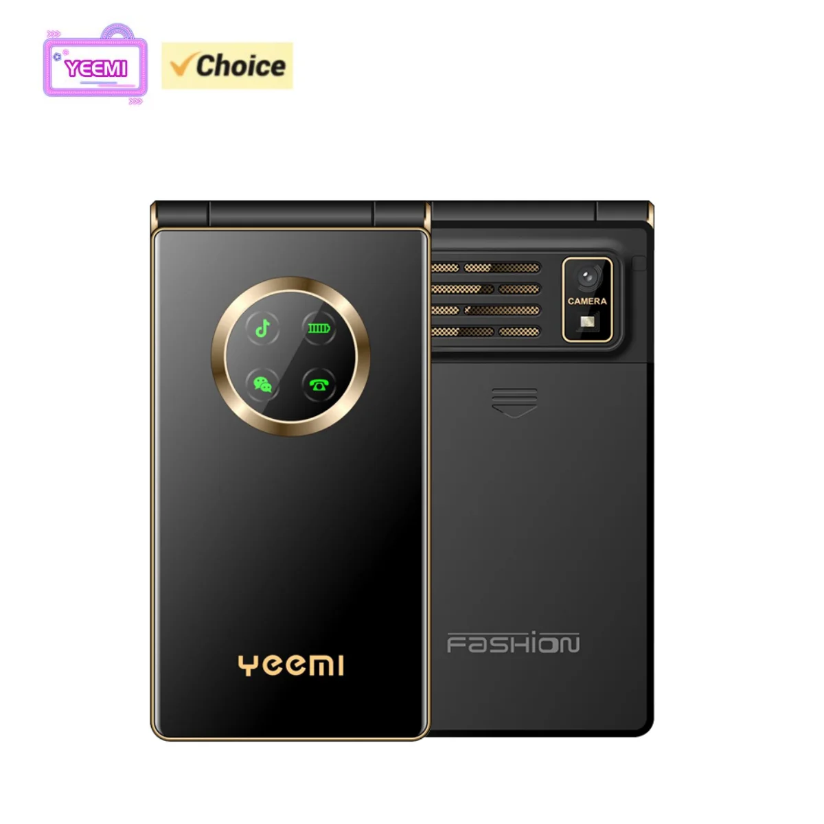 Original Brand New Yeemi M3-1 CellPhone GSM 2G 2.8inches LED Light Dual SIM 8MP Camera Flip Big Keyboard Loud Voice Mobile Phone