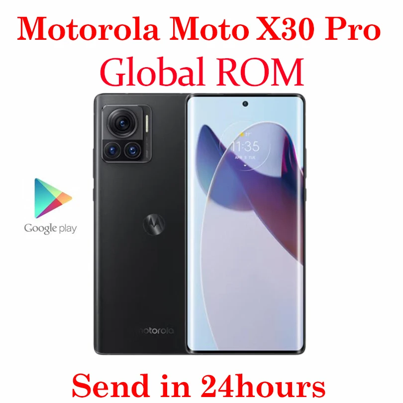 Original Global ROM Moto X30 Pro 5G Cell Phone 6.7inch Snapdragon8+ Gen1 144hz 50W Wireless 125W Dash Charge 200MP NFC