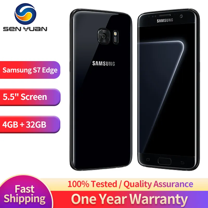 Original Samsung Galaxy S7 Edge G935F G935FD G935A 4G Mobile Phone 5.5” 4GB RAM 32G ROM CellPhone 12MP+5MP Quad Core SmartPhone