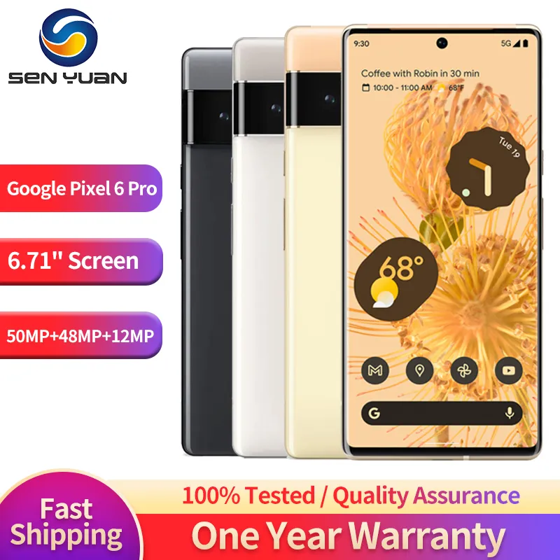 Original Unlocked Google Pixel 6 Pro 6Pro 5G Mobile Phone 6.71\