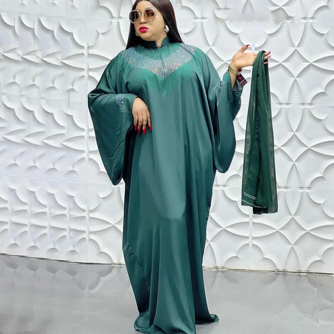 Plus Size African Maxi Dresses for Women Traditional Dashiki Africa Clothing Elegant Lady Evening Party Gown Muslim Church Dress