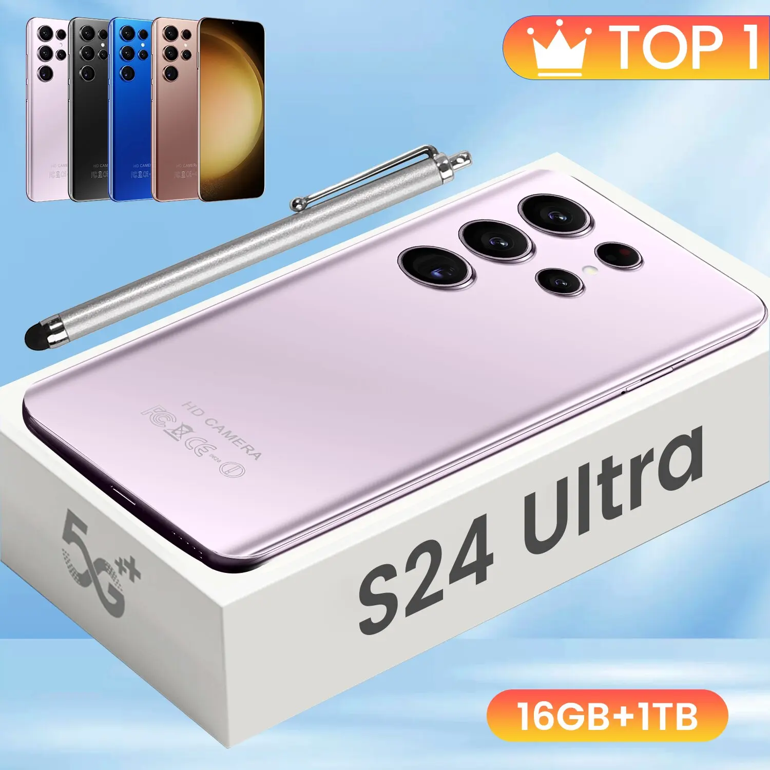 S24 Ultra new smartphone android phone 7.3inch hd screen cell phone pro telefone 6800mAh 16+1TB Camera 5g mobile phones unlock