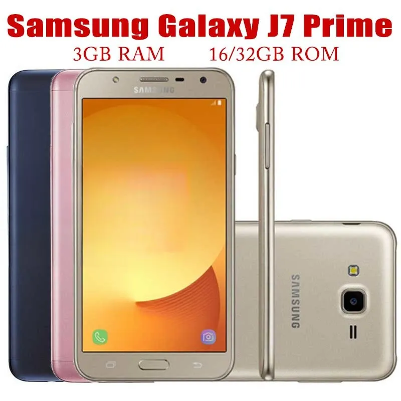 Samsung Galaxy J7 Prime SM-G610 4G Single/Dual SIM 3GB+16/32GB Mobile 13MP 5.5” Cell Phone Android Original Unlocked Smartphone