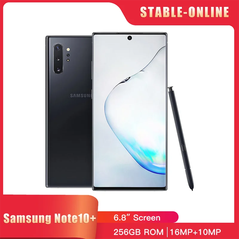 Samsung Galaxy Note 10 Plus N975U1 Note10+ N975U 256GB ROM 12GB RAM Octa Core 6.8\