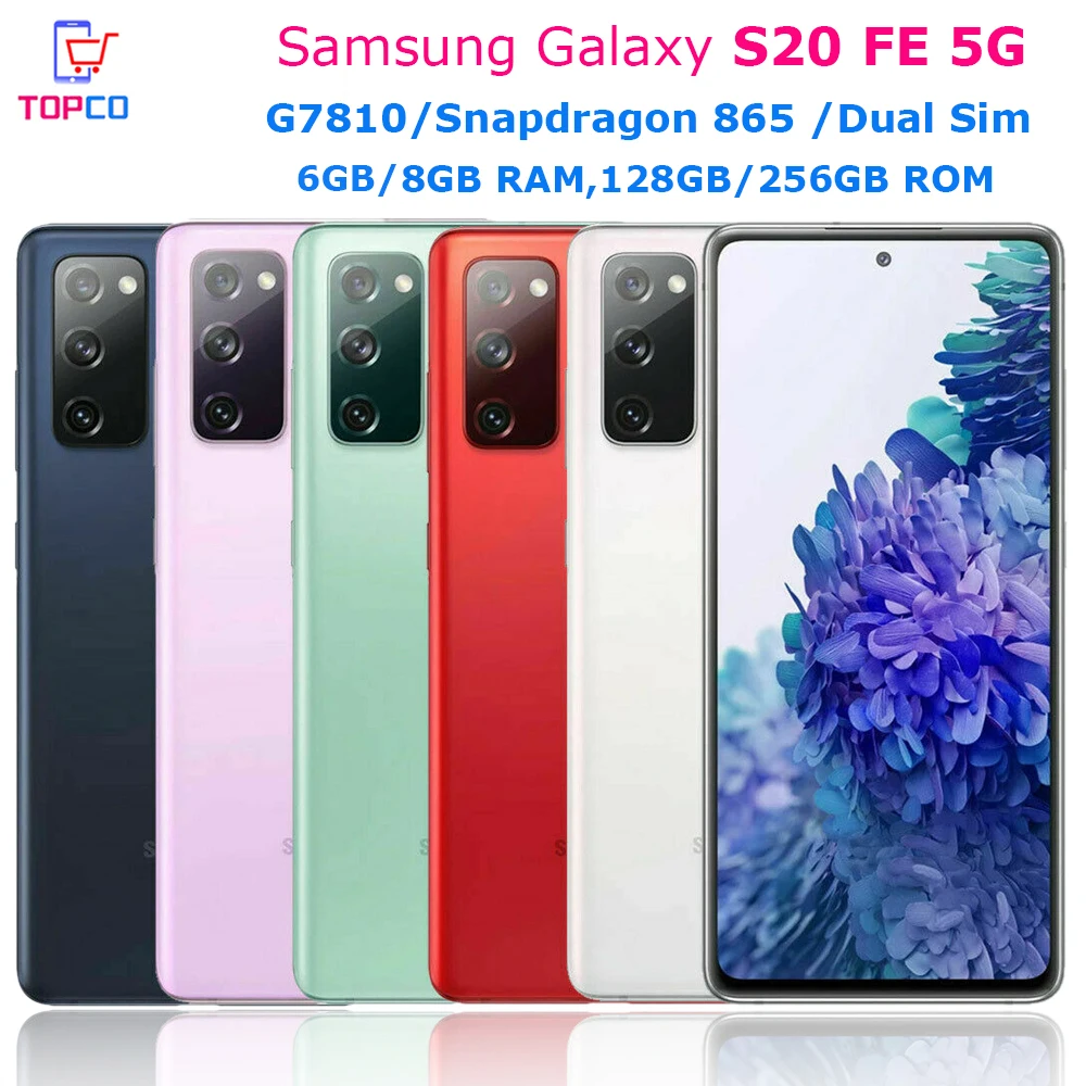 Samsung Galaxy S20 FE 5G G7810 128GB/256GB Unlocked Cellphone Snapdragon 865 Octa Core 6.5\