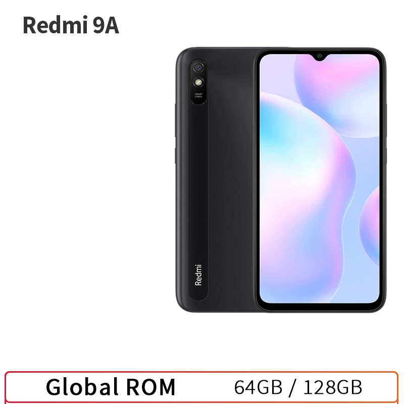 Smartphone Xiaomi Redmi 9A Global Rom 64GB/128GB Cellphone 5000mAh 6.53 inch MTK Helio G25 Octa Core 13MP Smart phone CN Version