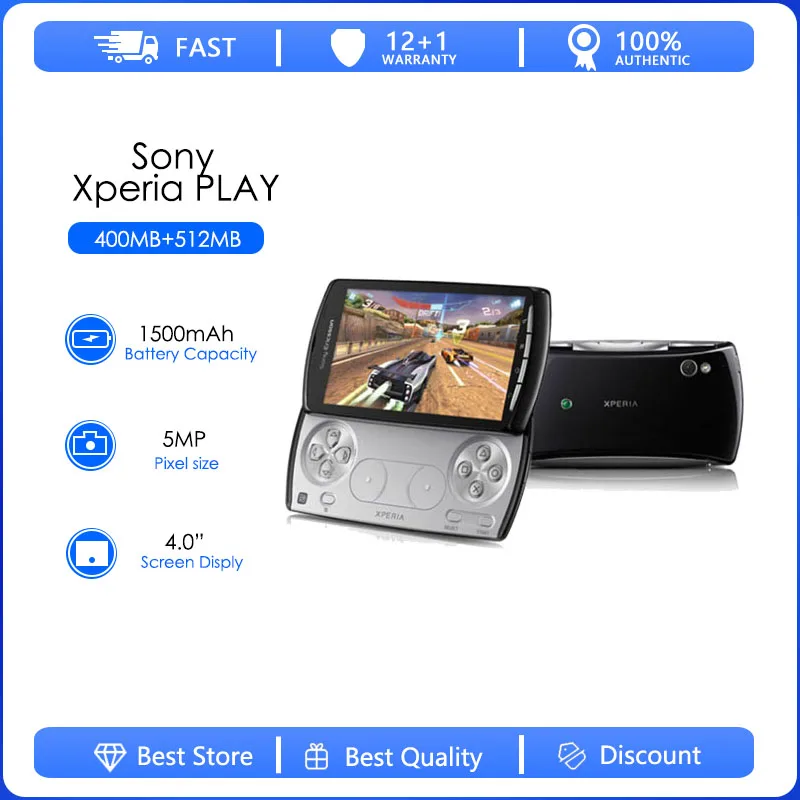 Sony Ericsson Xperia PLAY Z1i R800i Refurbished-Original R88 R800a R800at R800 Phone 3G WIFI GPS 5MP Android phone Free shipping