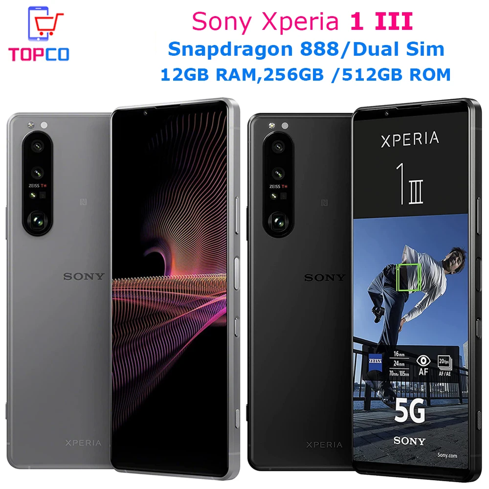 Sony Xperia 1 iii 5G XQ-BC52/72 256GB/512GB Original Mobile phone 6.5\