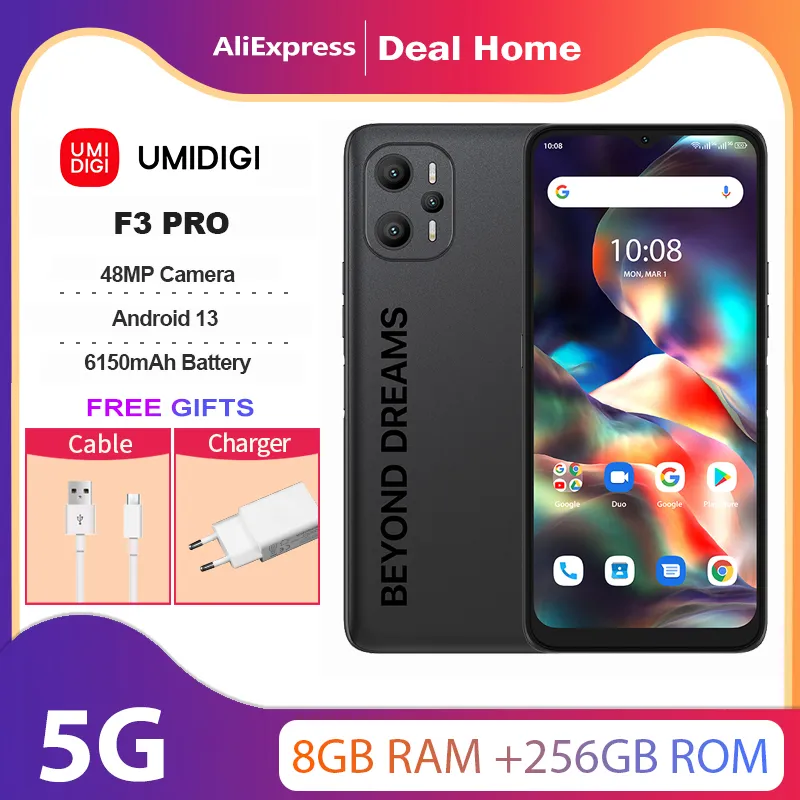 UMIDIGI F3 PRO 5G Gaming Phone Android 13 Smartphone Dimensity 700 6.6\