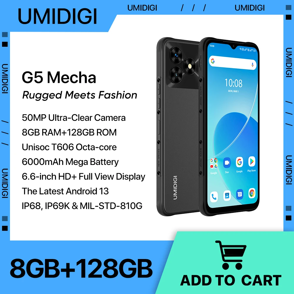 UMIDIGI G5 Mecha Smartphone, Android 13 ,Rugged Smartphone,6.6\