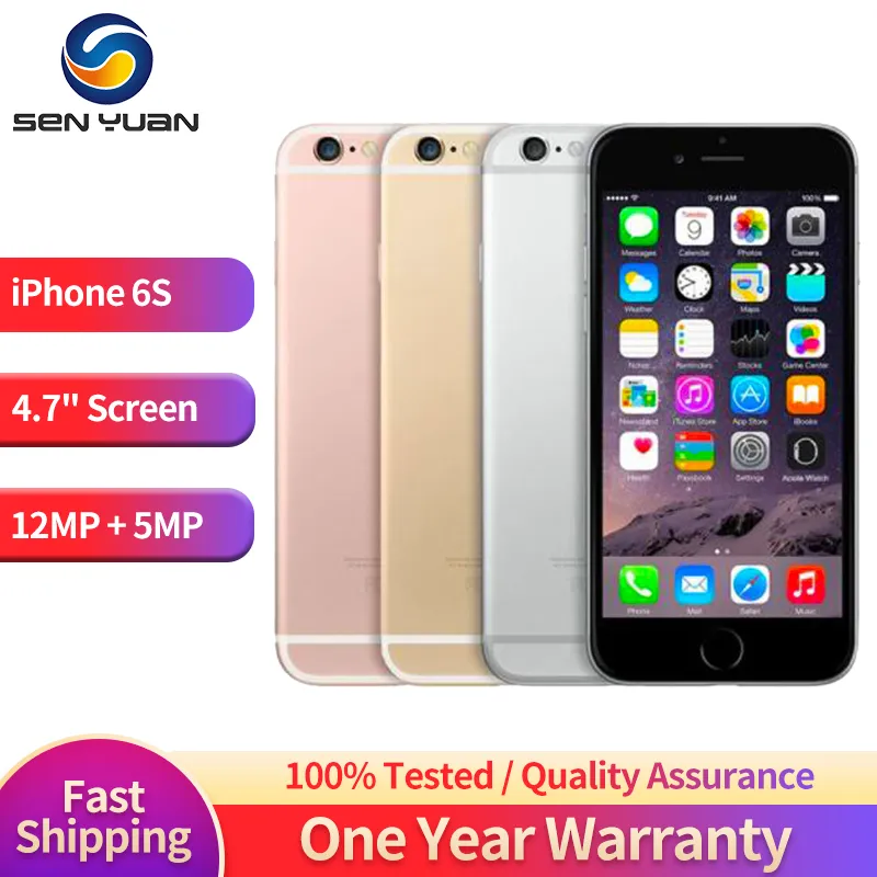 Unlocked Apple iPhone 6S /6S Plus 4G LTE Mobile Phone 2GB RAM 16/32/64/128GB ROM CellPhone IOS A9 Dual Core 12MP Camera Phone