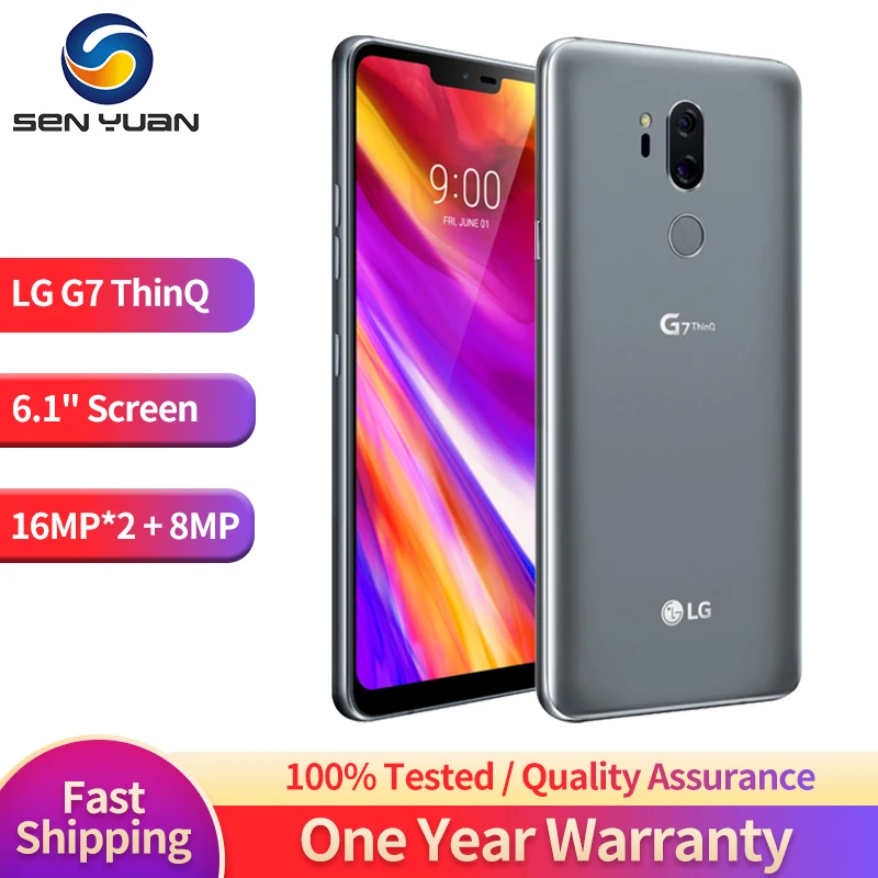 Unlocked LG G7 ThinQ G710N G710VM 4G LTE Mobile Phone 6.1\