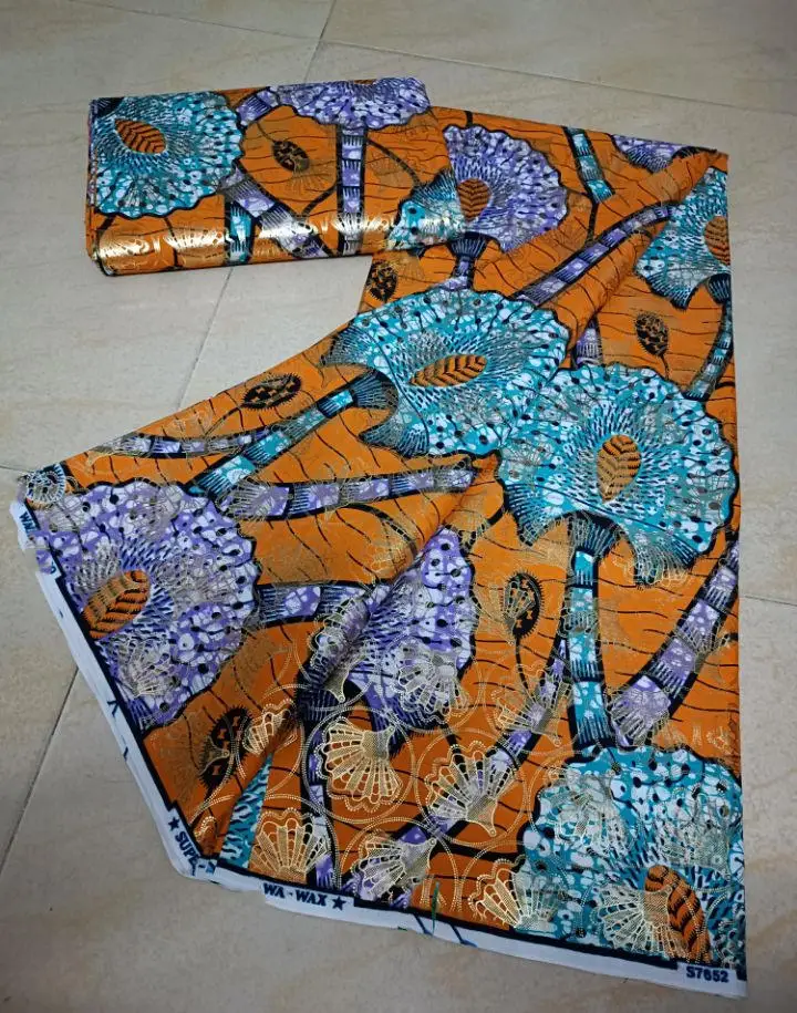 Wholesale price!Guaranteed Veritable African Real Wax Fabric 2022 New High Quality Ankara Wax Pagne Nigeria Women Style Dress