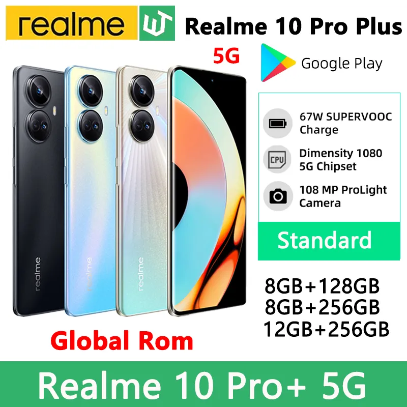 realme 10 Pro Plus Smartphone Dimensity 1080 5G Processor 6.7\