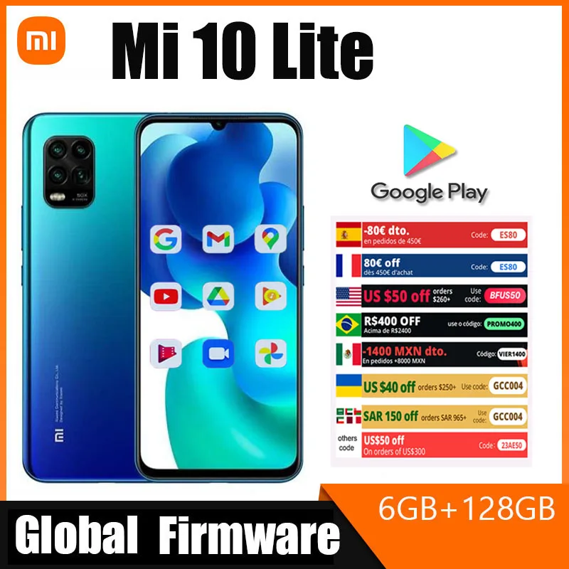 redmi Xiaomi 10 Lite 5G Zoom phone Smartphone 6.57 inches AMOLED Snapdragon Global ROM Mobile Phone