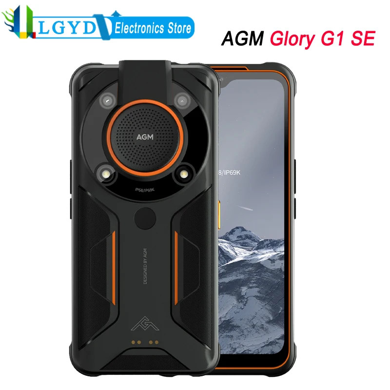 AGM Glory G1 SE Global 5G Network 8GB RAM 128GB ROM 6.53” Android Snapdragon 480 Octa Core 2.0GHz NFC GPS Infrared Cameras 48MP