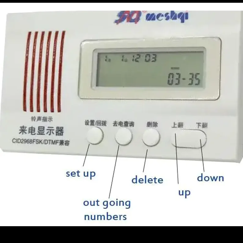 Caller ID display equipment for landline phone fixed telephone Caller ID