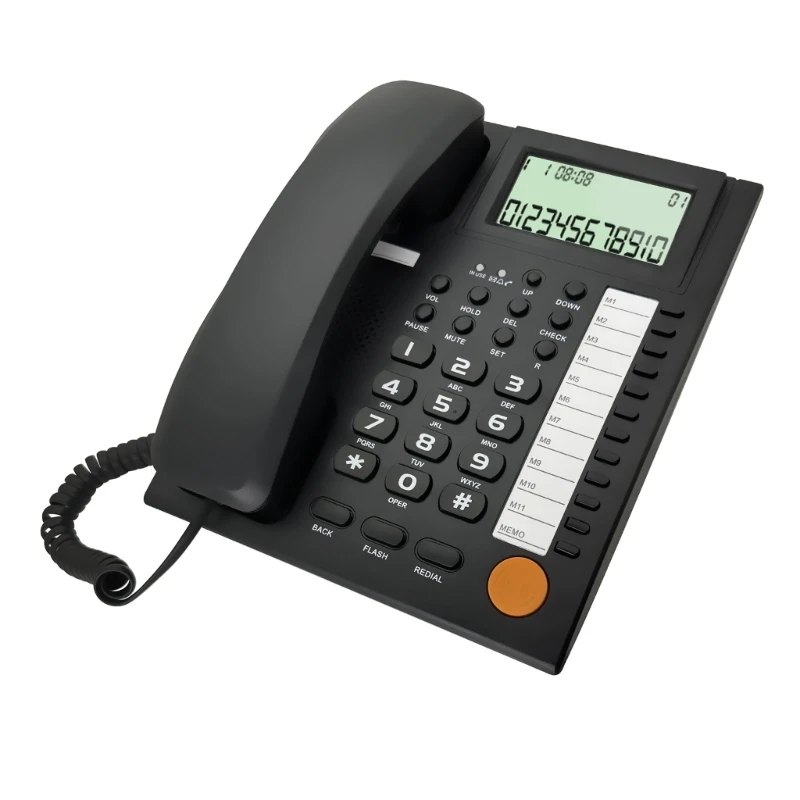 Corded Landline Phones for Home/Hotel/Office Desk Corded Telephone with Display W3JD