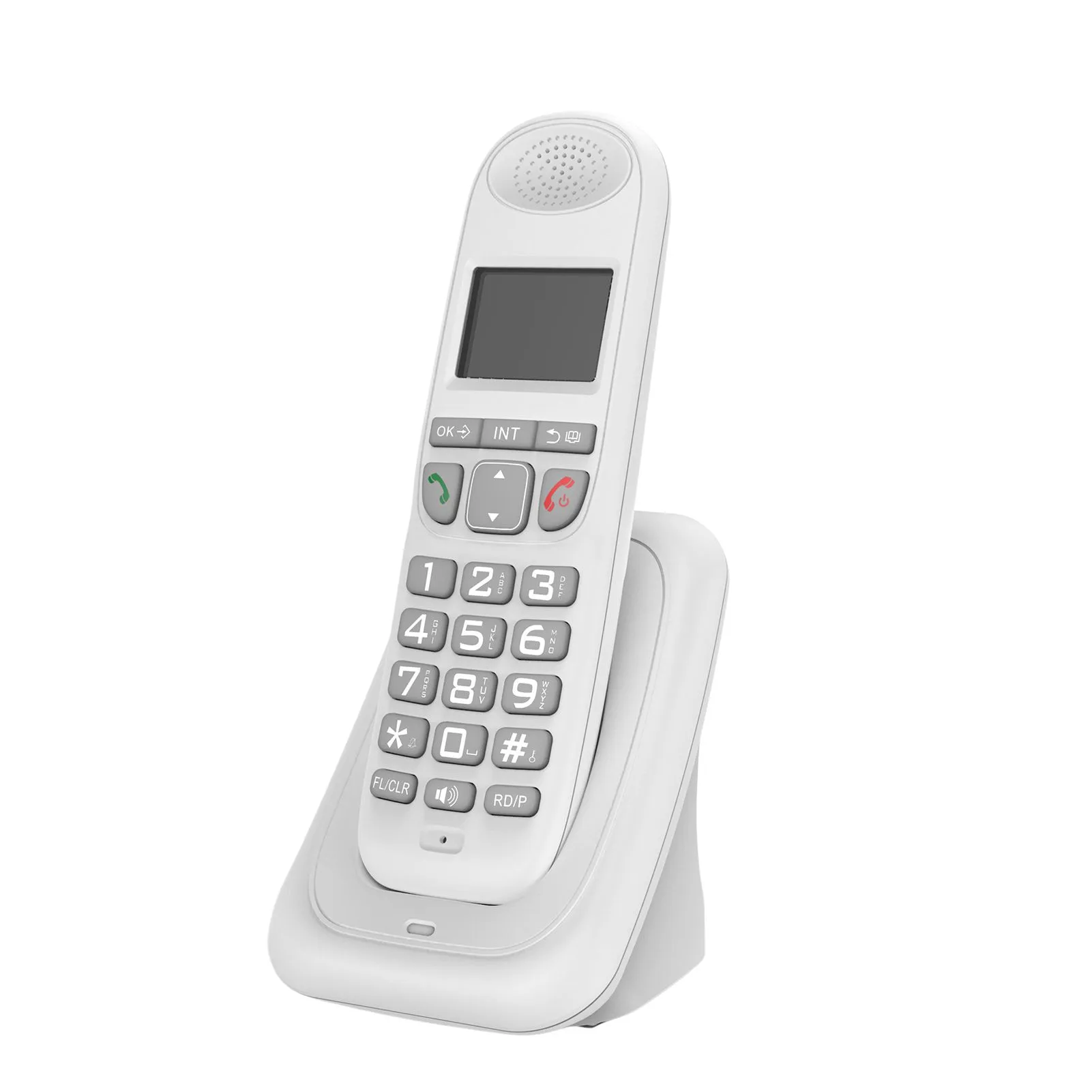 Expandable Cordless Phone System w/ 3 Lines Display Caller ID Support 5 Handsets Connection 50 Phone Book Memories16 Languages