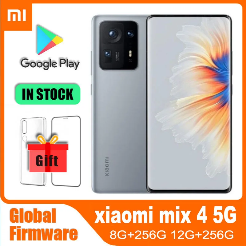 Global version Redmi Xiaomi MIX 4 zoom 8+256 120w Wireless50W Qualcomm Snapdragon 888Plus MIUI12.5 Full screen Curved screen