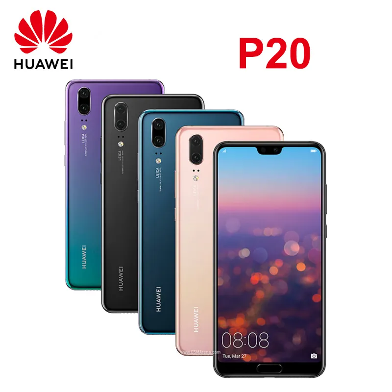 HUAWEI P20 Smartphone Android Google Play Store 5.8 inch 6GB+128GB 20MP+24MP 4G Network Mobile phones