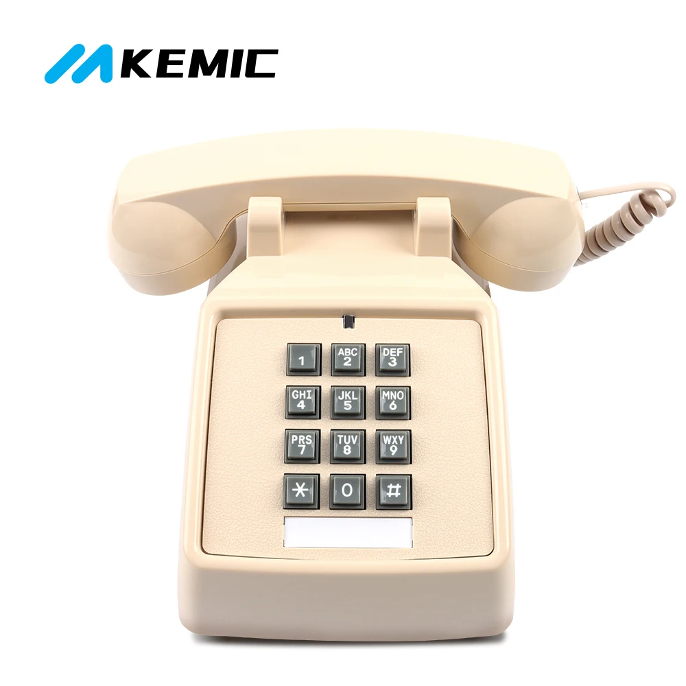 Landline Phones for Home Office Hotel School Corded Single Line Heavy Desktop Basic Telephone for Seniors Classic Retro Phone