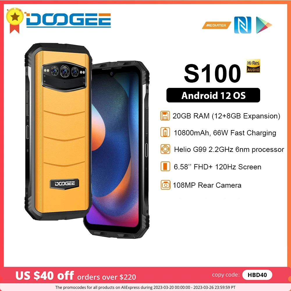 Original DOOGEE S100 Rugged Phone 6.58\