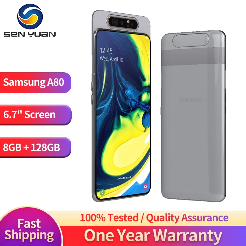 Original Samsung Galaxy A80 A805F 4G Mobile Phone Global Version 6.7\