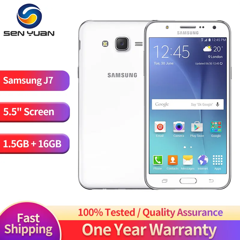 Original Samsung Galaxy J7 J700F 4G Mobile Phone Dual SIM 5.5\