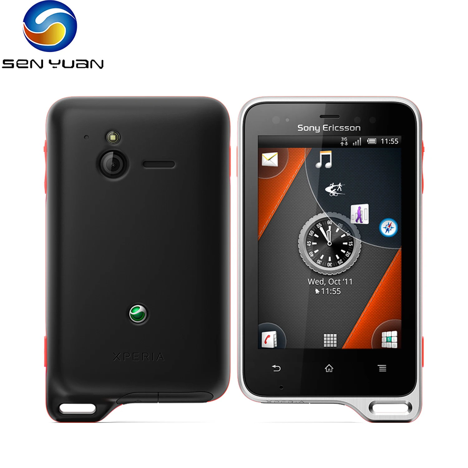 Original Sony Ericsson Xperia Active ST17 3G Mobile Phone 3.0” Touch Screen WiFi 5MP Camera Snapdragon S2 Android SmartPhone