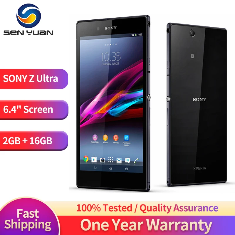 Original Sony Xperia Z Ultra C6833 C6802 4G Mobile Phone XL39h 6.4\