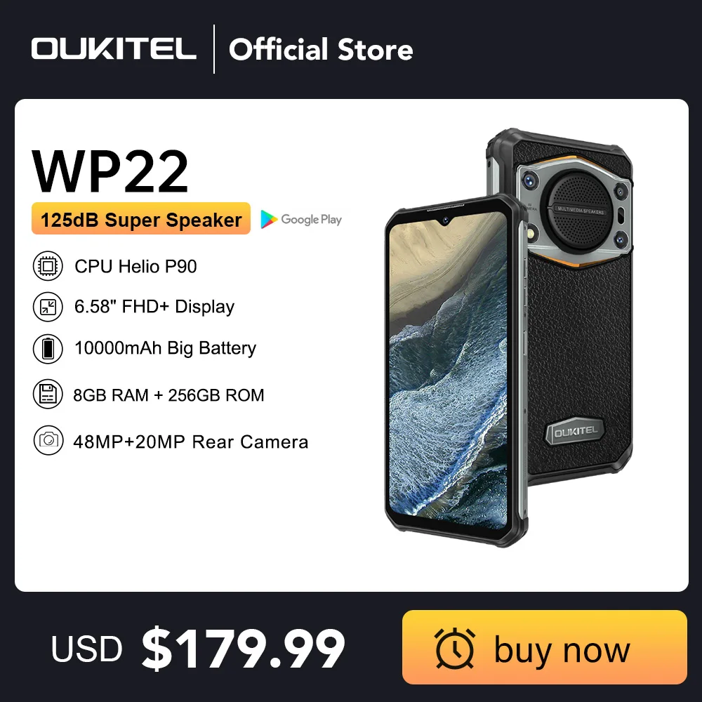 Oukitel WP22 Rugged Phone 6.58\