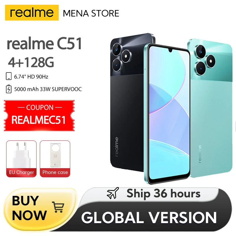 Realme-C51 4G Global Version 90HZ 6.74 \